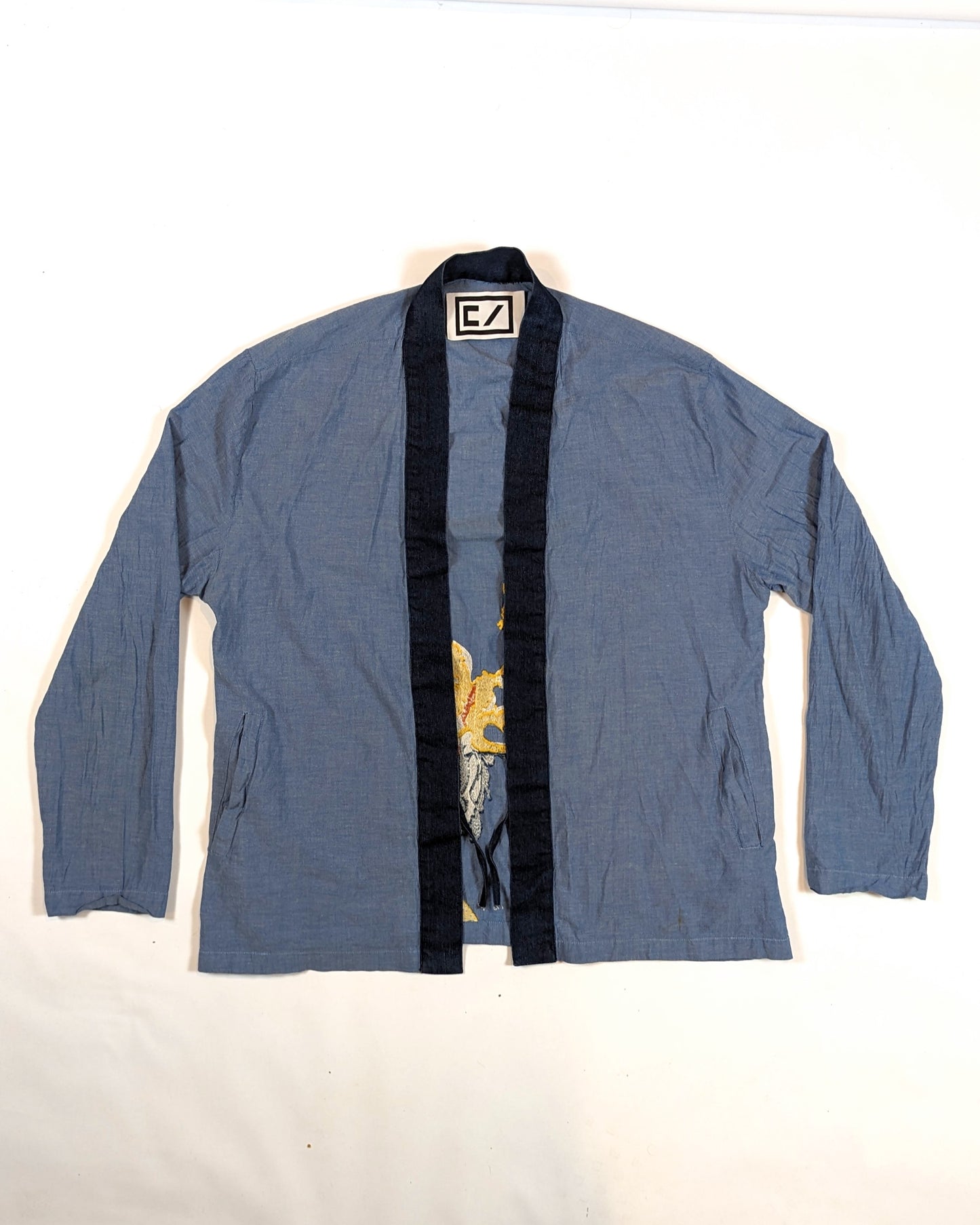 CARDIGAN SUMMER NORAGI WITH EMBROIDERED PALM TREES