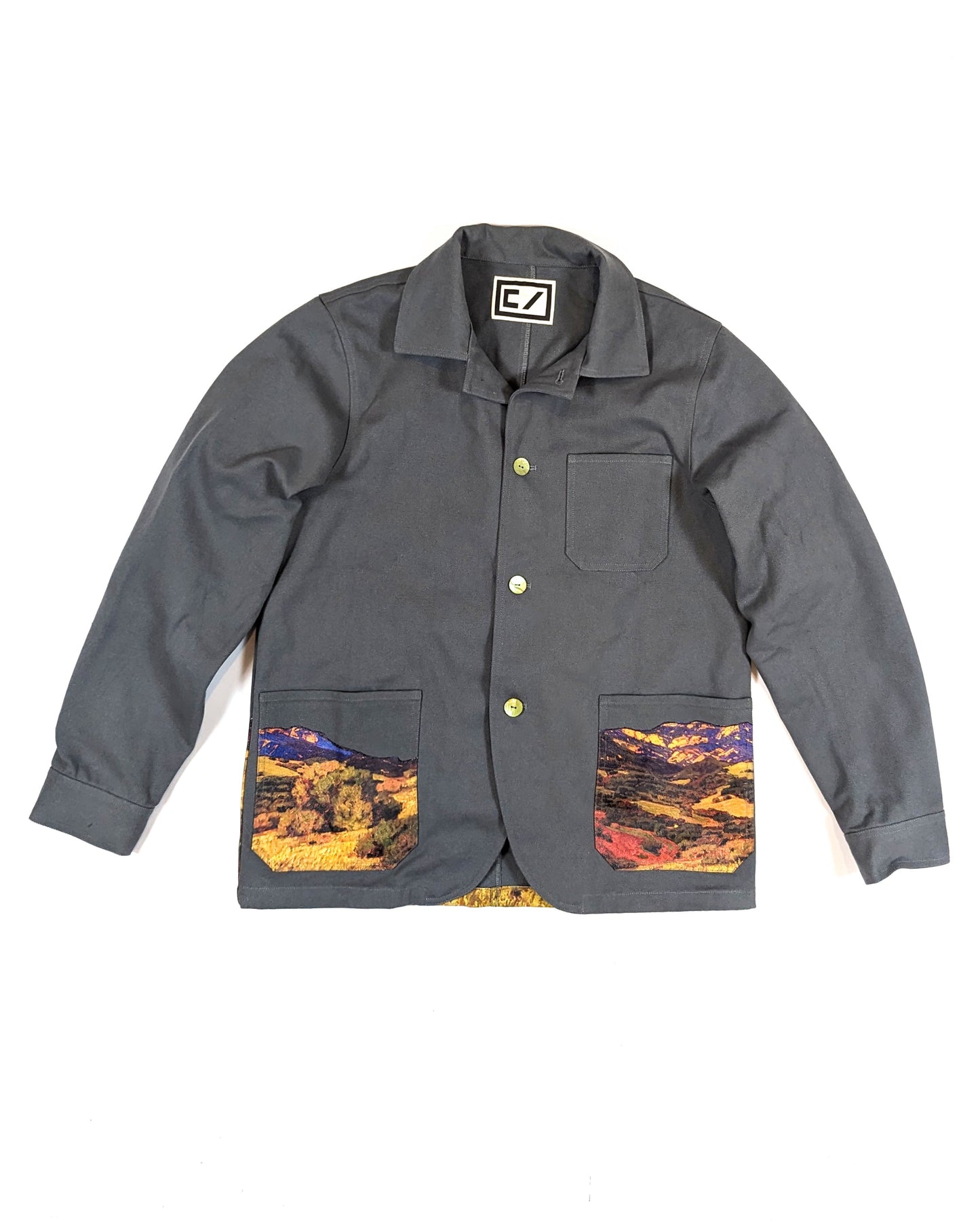 CHORE COAT WITH MOUNTAIN SCENE